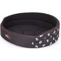 HOBBYDOG Pesä Paws R2, musta, 47x33 cm