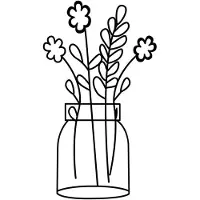 Hobby Hall Metallinen seinäkoriste Flower 7