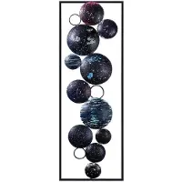Hobby Hall Metallinen seinäkoriste Space, 90x32 cm