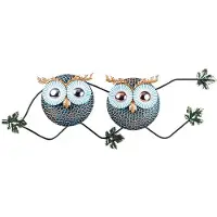 Hobby Hall Pöllö 3, Metallinen seinäkoriste 77 cm x 28 cm
