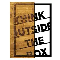 Hobby Hall Seinäkoriste Think Outside The Box, 1 kpl