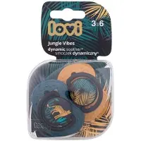 Lovi - Jungle Vibes Dynamic Soother Boy ( 2 ks ) - Silikonový dynamický dudlík