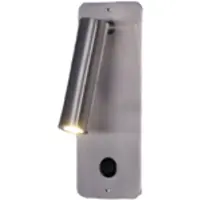 ACB Aron upotettava LED seinävalaisin 3W 3000K 19cm satiininikkeli