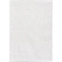 Narma Neve -kaksipuolinen plasticWeave matto, luonnonvalkoinen, 70 x 150 cm