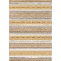 Narma Runö -kaksipuolinen plasticWeave matto, kultainen beige, 70 x cm