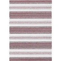 Narma Runö -kaksipuolinen plasticWeave matto, viininpunainen, 70 x 300 cm