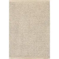 Narma Neve -kaksipuolinen plasticWeave matto, kerma, 70 x 100 cm