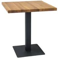 TEXTILOMANIE Pöytä Puro-II, 60 cm, musta / tammi