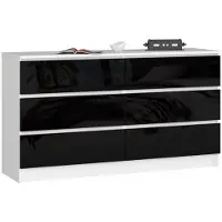 NORE Lipasto K140, 6 laatikkoa, valkoinen/harmaa