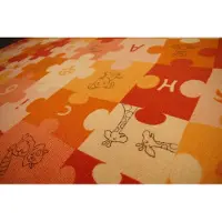 Rugsx Lasten Matto PUZZLE oranssi