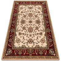 Rugsx Alfombra de lana POLONIA TARI rubí claro 135x200 cm