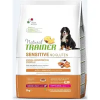 Trainer Natural Natural Trainer Sensitive No Gluten keskikokoisten ja suurten rotujen nuorille pennuille lohen kanssa 3kg