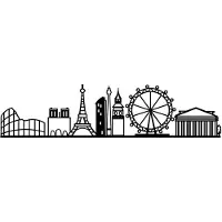 Hobby Hall Ripustettava koriste European Cities Skyline 29 cm