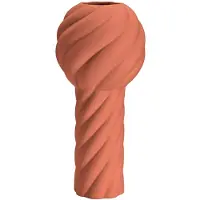 Cooee Design Twist pillar maljakko 34 cm Brick red
