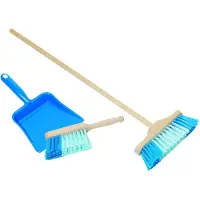 Goki Plastic dustpan handbroom and broom