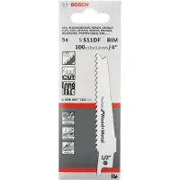 Bosch Puukkosahanterä S511DF Flex, puu/metalli, 100 mm, 5 kpl