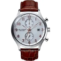 Leijona Sport Ohra Solar Chrono Steel & Brown 5020-2608