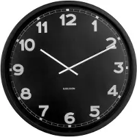 Karlsson KA5848BK New Classic Large Black seinäkello 60 cm