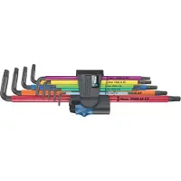 Wera Kuusiokoloavain 967/9 TX XL Multicolour HF 1; TX8-TX40; 9 kpl.
