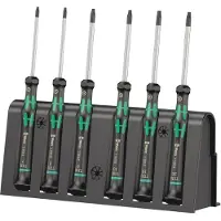 Wera pienmekaniikkameisselisarja 2067/6 BO, Torx T7–T20, 6 osaa