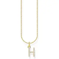 Thomas Sabo 18-karaatin kullattu kirjainkaulakoru H KE2247-414-14