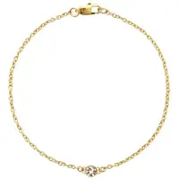 Mockberg Thin diamond rannekoru kullanvärinen small MO561