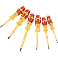 Wera Ruuvimeisselisetti 1060 i/1065 i/6 Kraftform VDE; 6 kpl.