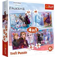 Trefl FROZEN FROZEN 2, palapeli 4 in 1,