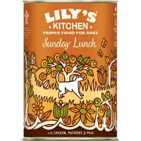 Lily's Kitchen 6x400g Dinner kanaa, perunoita ja herneitä märkäruoka koirille
