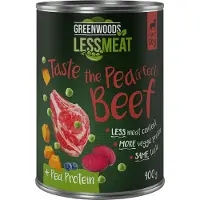 Greenwoods 6x400g Less Meat Peas voimakkaat herneet nauta