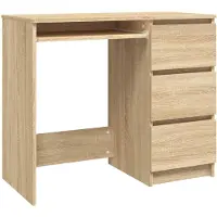 vidaXL Työpöytä Sonoma-tammi 90x45x76 cm tekninen puu