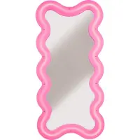 Seletti Supercurve Tall Peili Pinkki - Seinäpeilit Lasi Vaaleanpunainen - 17165