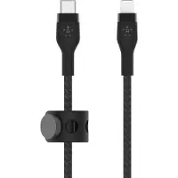 Belkin PRO Flex USB-C to Lightning Kaapeli - 2m - Musta