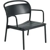 Muuto , Linear Steel Nojatuoli Anthracite Black