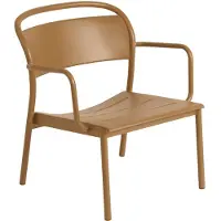 Muuto Linear Steel nojatuoli Poltettu oranssi