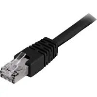 Deltaco STP-6 F/UTP Cat6 musta verkkokaapeli