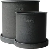 DBKD Plant pot ruukku pieni 2 kpl Black