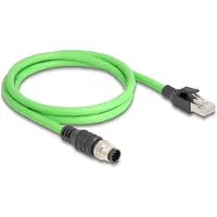 DeLOCK – M12 Cable A-coded 8 pin male to RJ45 male PUR (TPU) 2 m (80422)