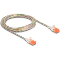 DeLOCK – RJ45 Network Cable Cat.6A U/UTP Slim 3 m transparent (80355)
