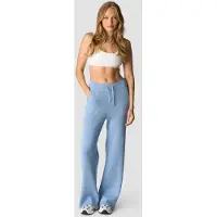 ICANIWILL Soft Knit Oversized Pants Light Blue