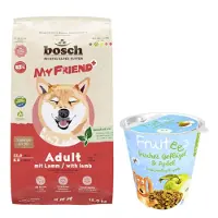 Bosch Tiernahrung 2x12 kg My Friend+ Dog Adult lammas koiran kuivaruoka
