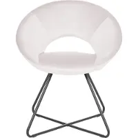 Beliani Rachel tuoli, valkoinen/musta