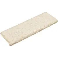 vidaXL Porrasmatot 15 kpl 65x21x4 cm valkoinen