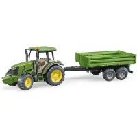 BRUDER 02108 John Deere 5115M traktori + peräkärry