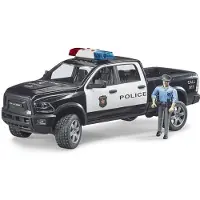 BRUDER Lelu Poliisiauto Dodge RAM 2500 ja poliisi (1:16),