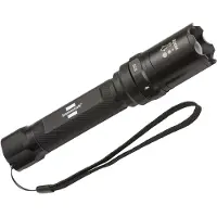 Brennenstuhl 1178600201, Käsikokoinen taskulamppu, Musta, Metalli, Painikkeet, IP44, LED
