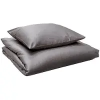 Tekstiilikompanii Standard - satiinipussilakana, tummanharmaa, 150 x 210 cm