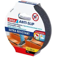 TESA liukastumisen estävä teippi, 25mm x 5m, musta