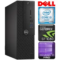 Dell Tietokone 3050 SFF i3-7100 8GB 256SSD M.2 NVME GT1030 2GB WIN10Pro