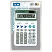 Milan Dual Blister 12 Calculator Hopeinen